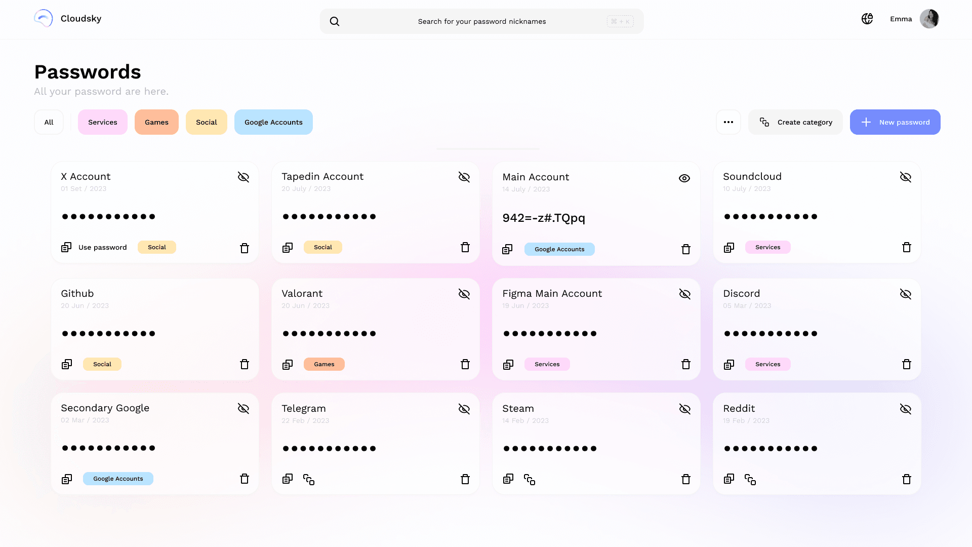 Cloudskt dashboard example